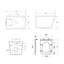 Belfry Bathroom Jakeman LPF Elongated Wall Mounted Wall Hung Toilets (Seat Included)