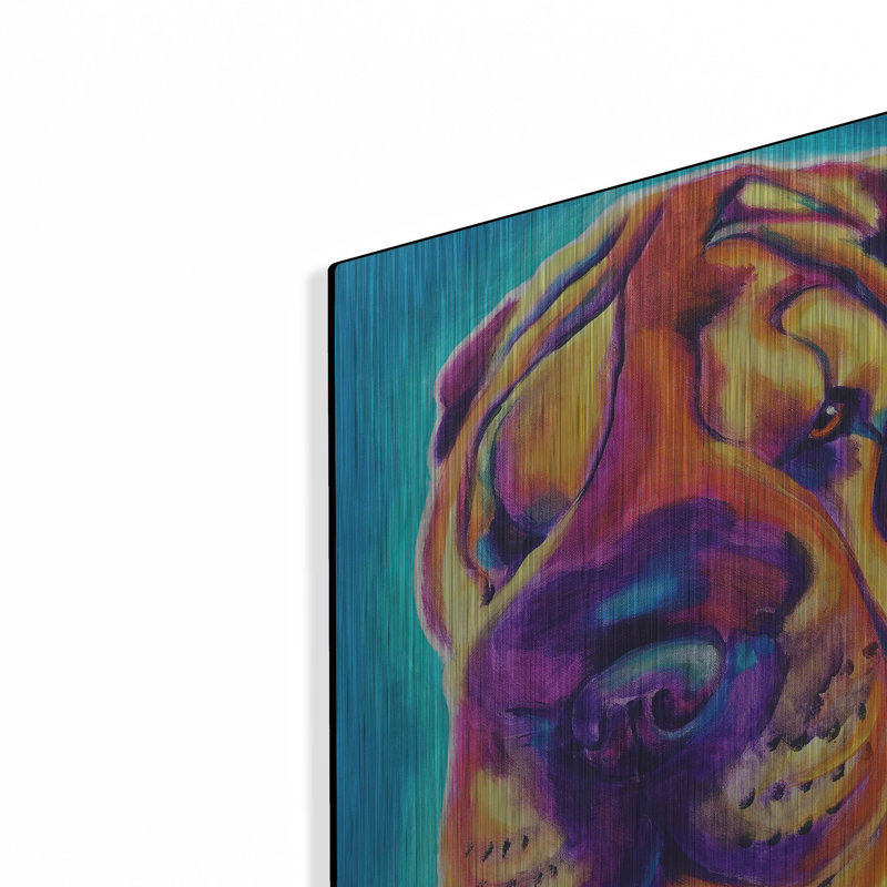 «Sharpei - Big Man» par Dawg Painter, H 12 po x l 12 po