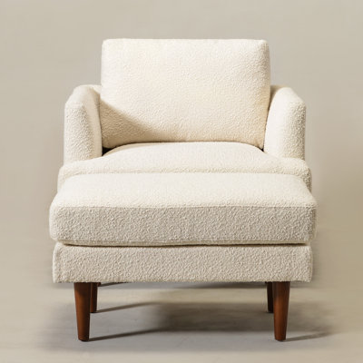 Miller 35'' W Upholstered Armchair With Ottoman