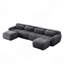 Canapé sans ossature, siège en mousse haute densité 32D, design antidérapant, aucun assemblage requis, conception ergonomique, combinaison libre, emballage sous vide à compression totale, pour salons et bureaux.