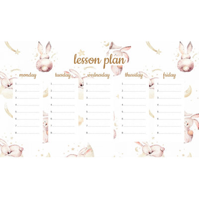Magnetic Lesson Plan Cute Bunny