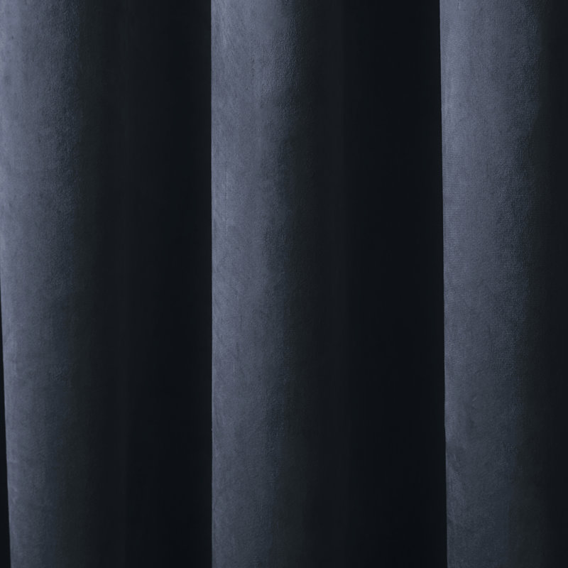 Montrose Blackout Curtains, Navy, Width 117 x Drop 137 cm