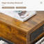 Lift Top With Charging Station Side Table with Storage