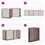 Archie & Oscar Dog Gate With Door Foldable 4 Panels Brown Oak 320 Cm Poplar Wood-41120708-41120710