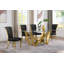 Kennise Glass Top Double Pedestal Dining Set-143224505-143224504-143284090