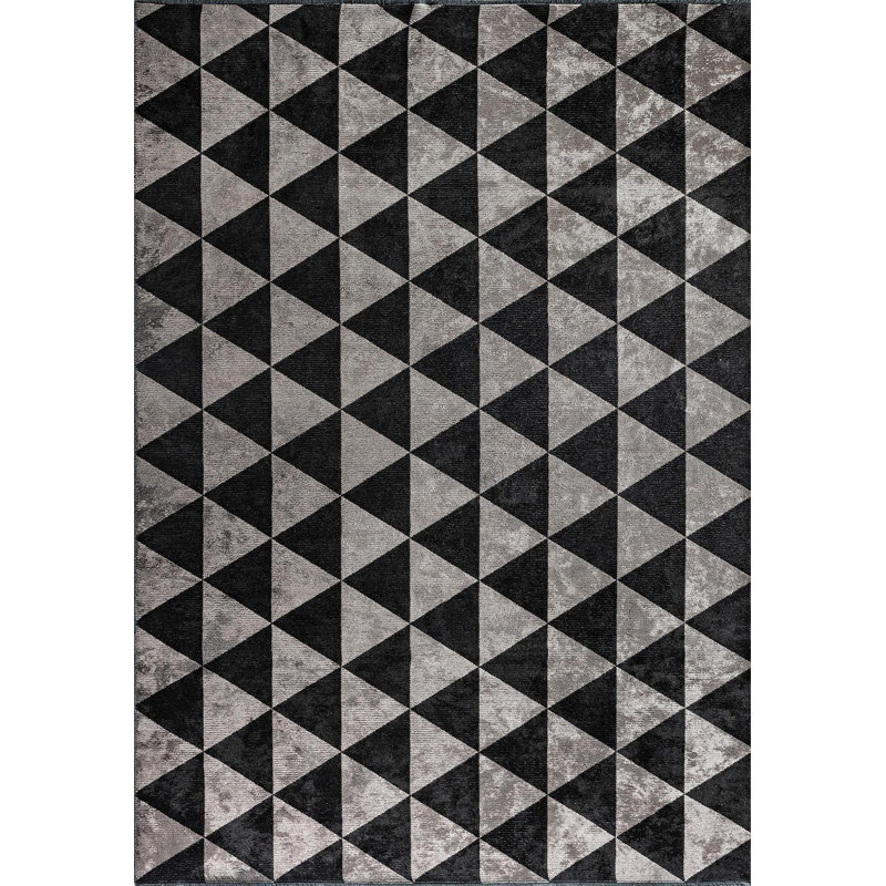 Rapture Geometric Shapes Area Rug, Rectangle 6'7" x 8'3"