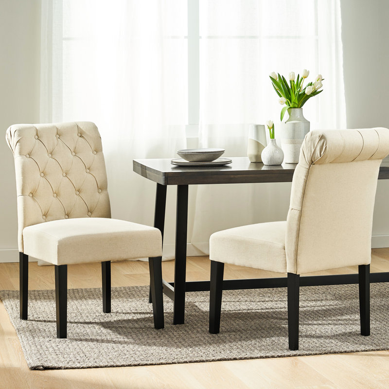 Élégante chaise de salle à manger 2 - avec base 2 chaises au look moderne, revêtement en bois franc