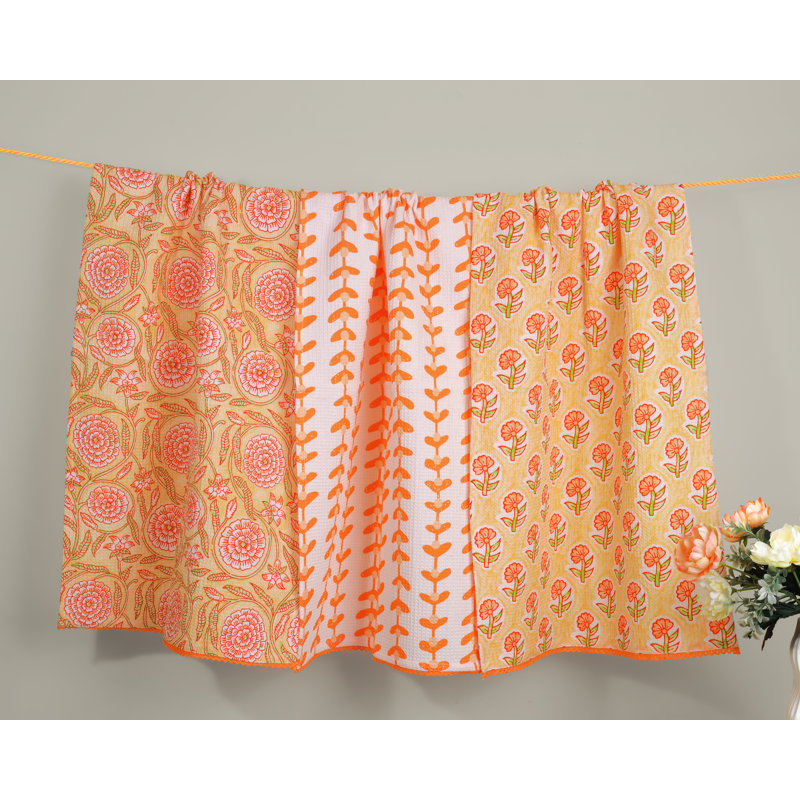 Ensemble de serviettes de cuisine en coton Marigold