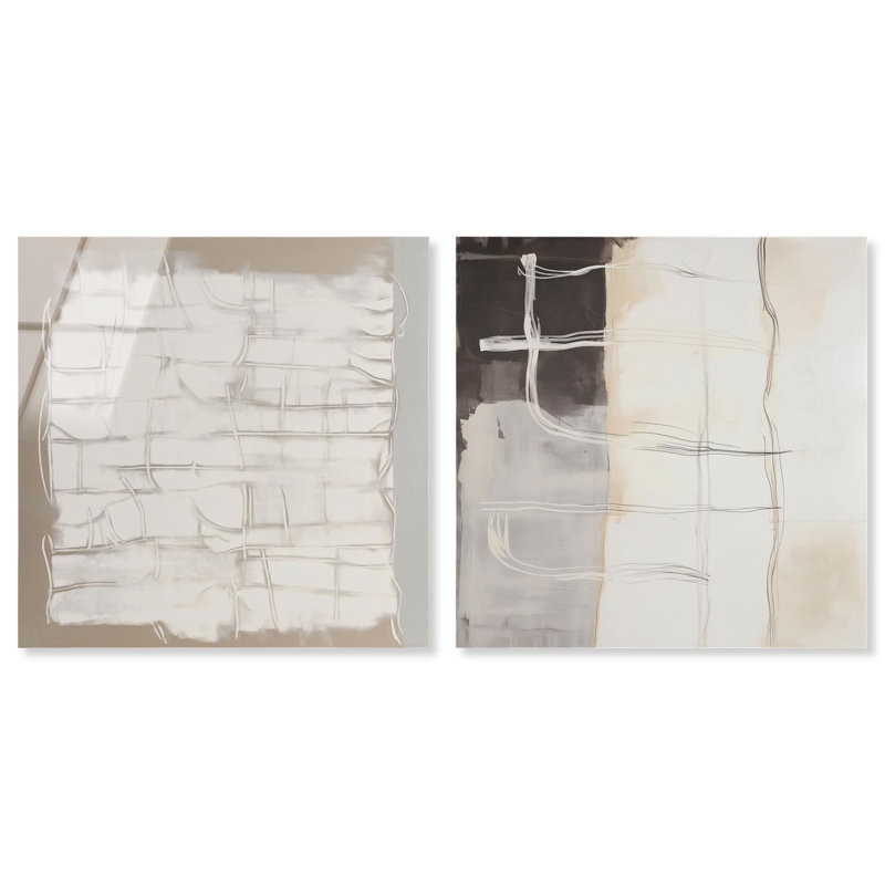 Ensemble de décoration murale Neutral Luxe Harmony par Art Remedy, prêt à accrocher, H 12 po x l 12 po
