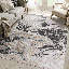 8X10 Area Rug Non-Shedding Stain Resistant Abstract For Modern Spaces