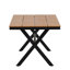 Ensemble contemporain d'extérieur avec chaises en rotin PE et table en bois plastique