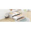 Lit de jour simple tapissier avec couchette et trois tiroirs, beige-5965460