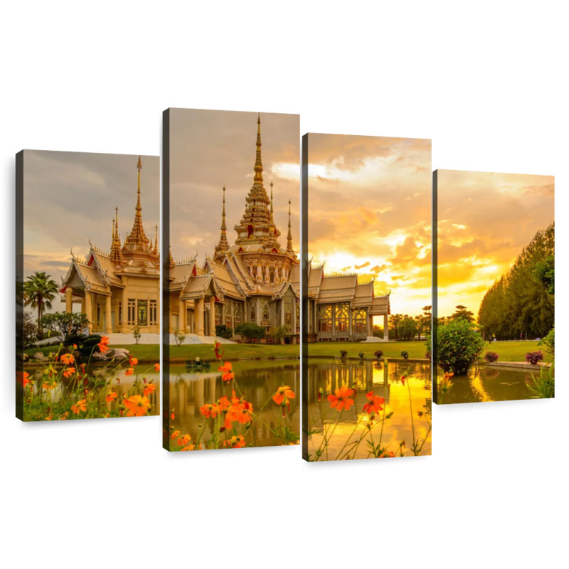 Wat Non Kum Temple, 48" H x 75" W