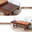 Okoboji 59.5" Mid-Century Solid Wood Slatted Bench with 2 Removable Cushions-438191000