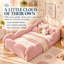 3ft Upholstered Bed Cloud-Shaped with surrounding guardrails Velvet-1124315397