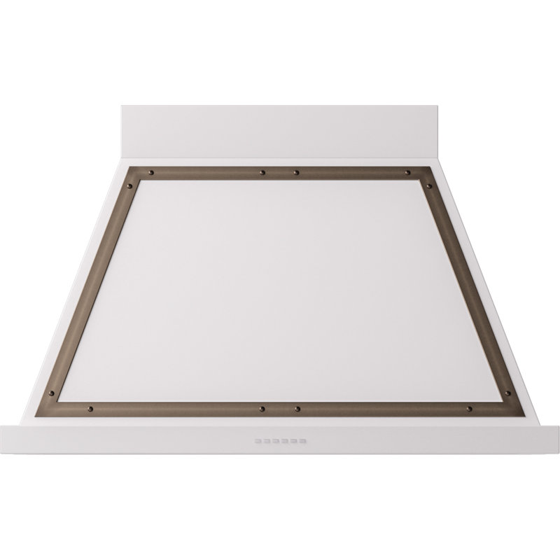 ILVE Nostalgie II Noblesse 40 in Range Hood, White/Bronze