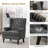 Upholsterd Wingback Armchair-1261615281