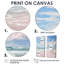 «Pink Minimalisme Beach Landscape III» - impressions nautiques sur toile 2 panneaux-1033624601-1033624602-1033624604