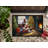 Beagle and Santa Claus Doormat-112753834