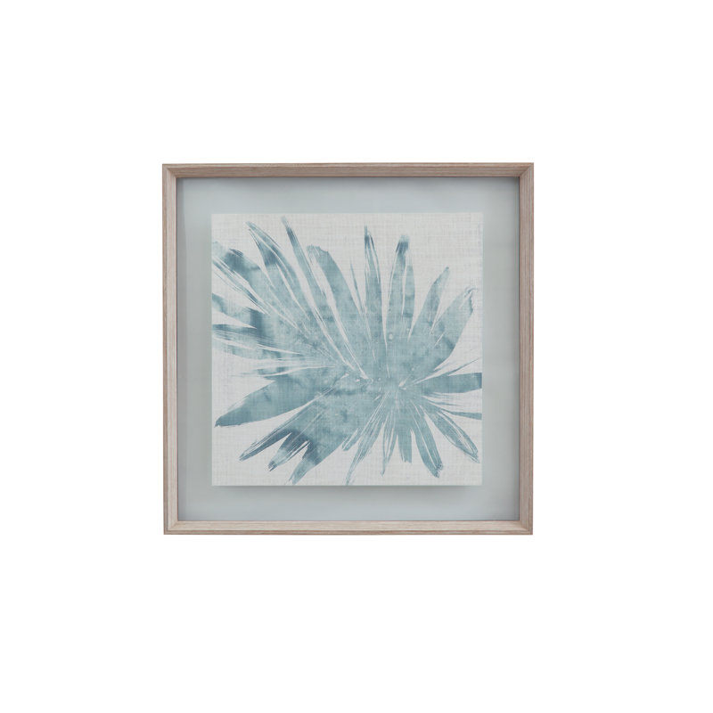 Impression sur toile Burlap Ocean Palm II