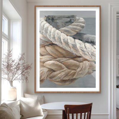 Gros plan sur les cordes d'arrimage | Livingroom Marine, reproduction encadrée