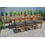 Monterey Outdoor 9 - Piece Teak Dining Set with Cushions-947915804-947915875