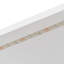 Lit plateforme simple en bois avec tête de lit tapissier confortable, tablettes de rangement, tiroirs, ports de charge, éclairage et bureau à DEL, fonction beige blanc de pin, table 7 couleurs et coussin