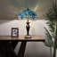 Lampe de table Chenault Tiffany avec libellules en verre coloré vert l 16 po x P 16 po x H 24 po
