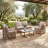 4-Person Patio Conversation Sets With Coffee Table-660398480