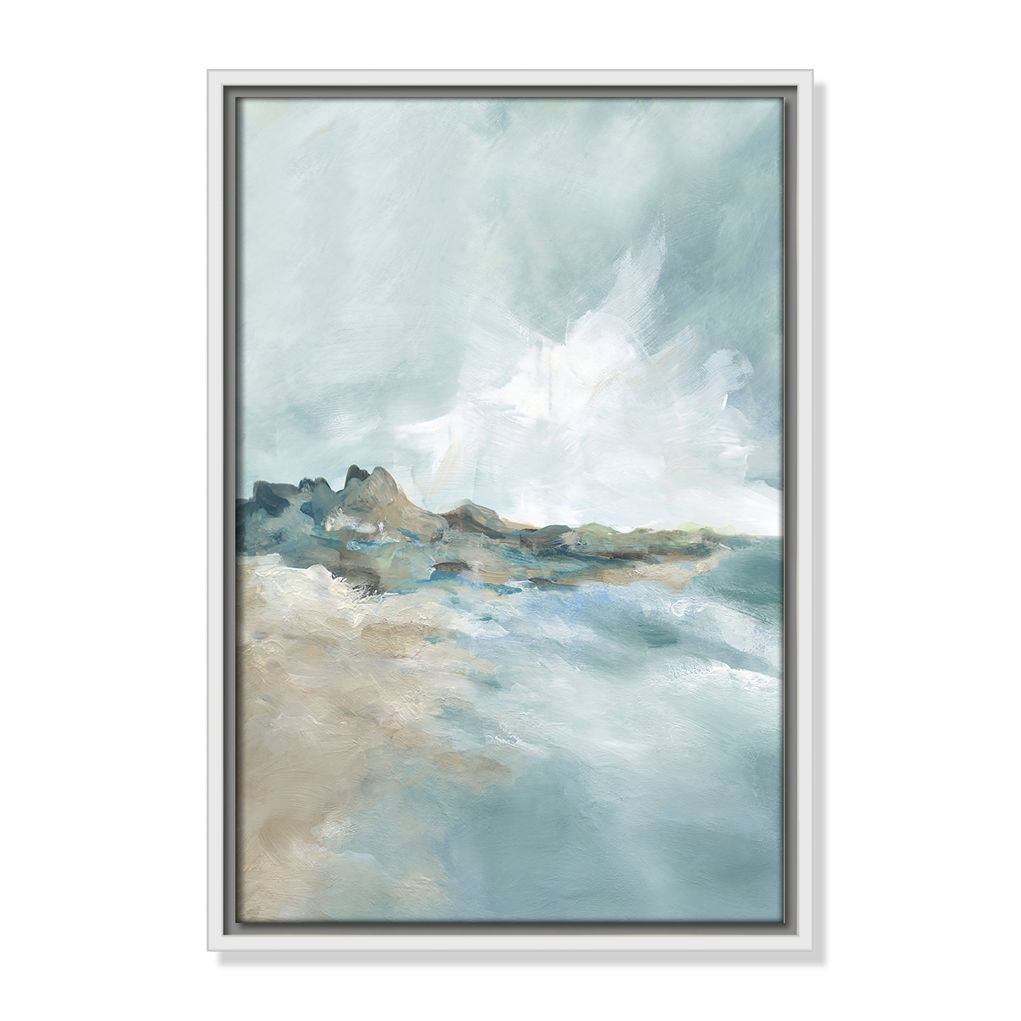 Sandpoint Print by Carol Robinson, 19.5" H x 13.5" W, White