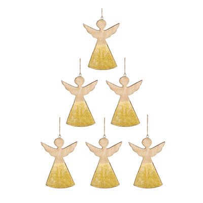 7'' Wood Holiday Shaped Ornament