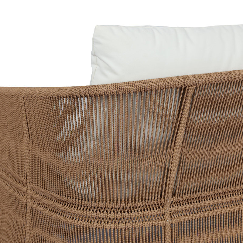 MONDIRA Outdoor 4 - Seat Patio Sofa, Arashi Salt, Textured Natural