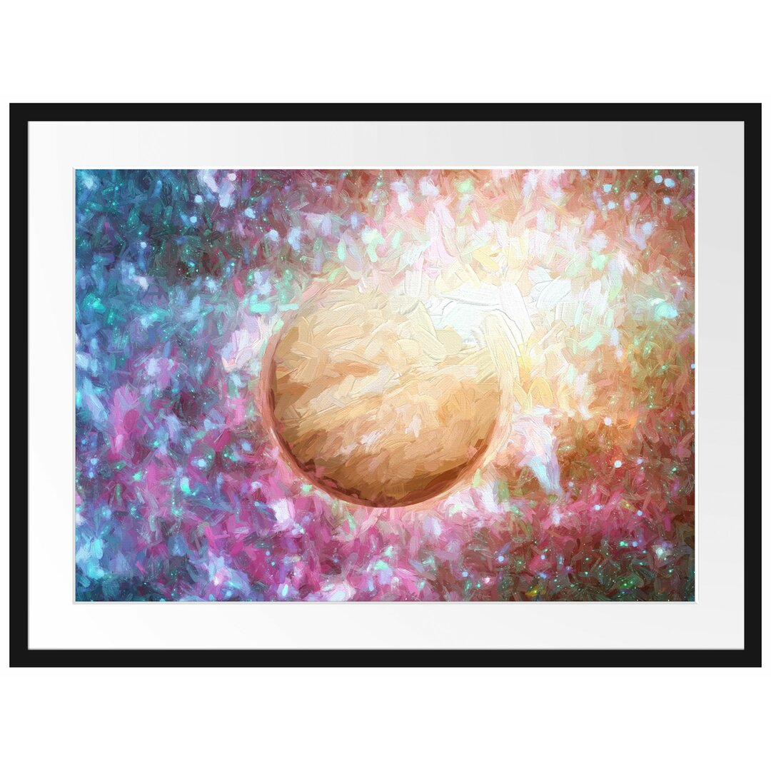 Gerahmtes Poster Planet Jupiter im Universum