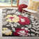 Aalst Soho Hand Tufted Wool/Viscose Floral Rug in Brown/Yellow/Red