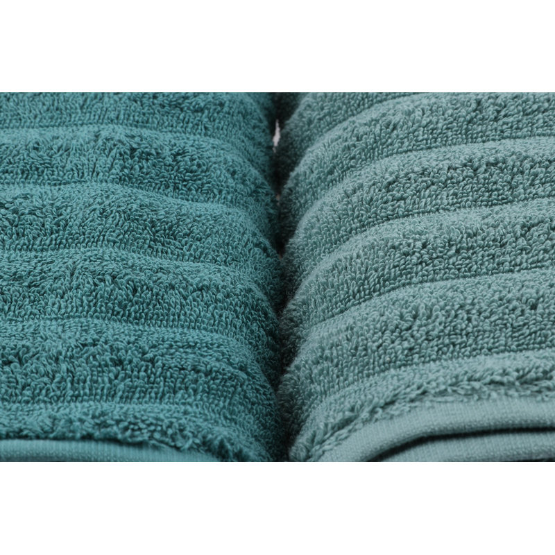 Ensemble de serviettes 4 pièces 100% coton, Bleu pétrole