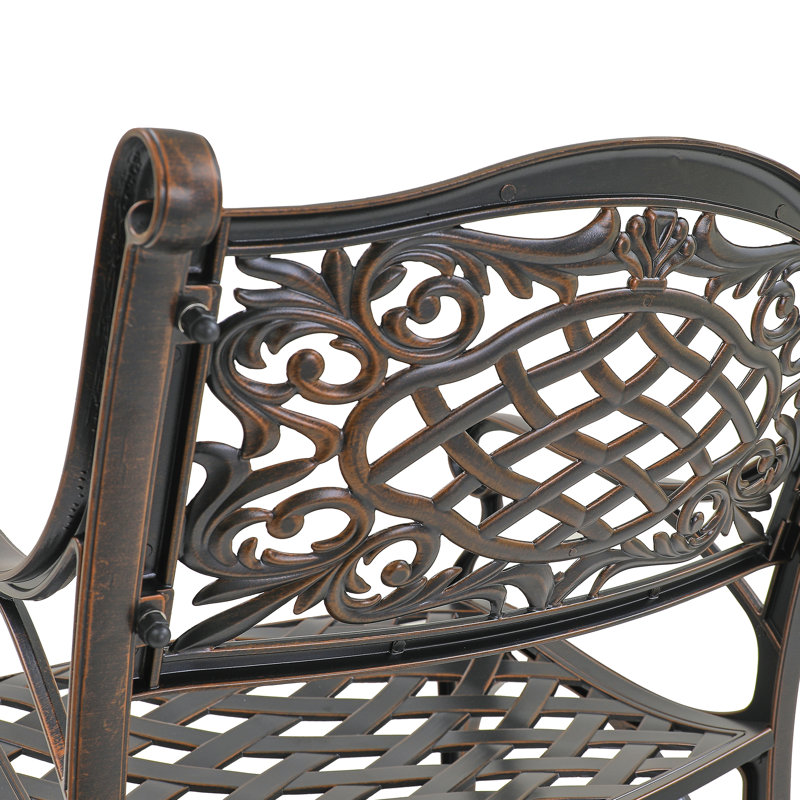 Fauteuil de salle à manger Galarza, Brun