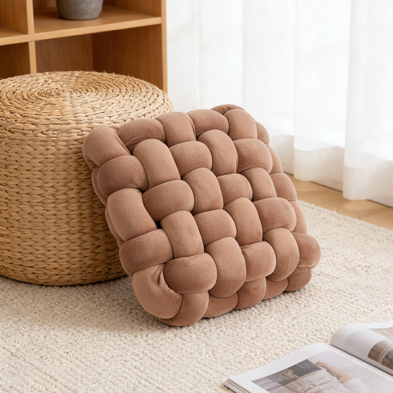 Rectangle Backrest Cushion, Milk Tea