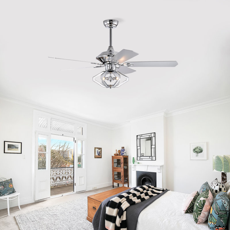 Bradley 5-Blade Ceiling Fan with Lights & Remote Control