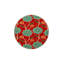 Tapis rouge lavable à la machine à motif floral rouge-1930662608