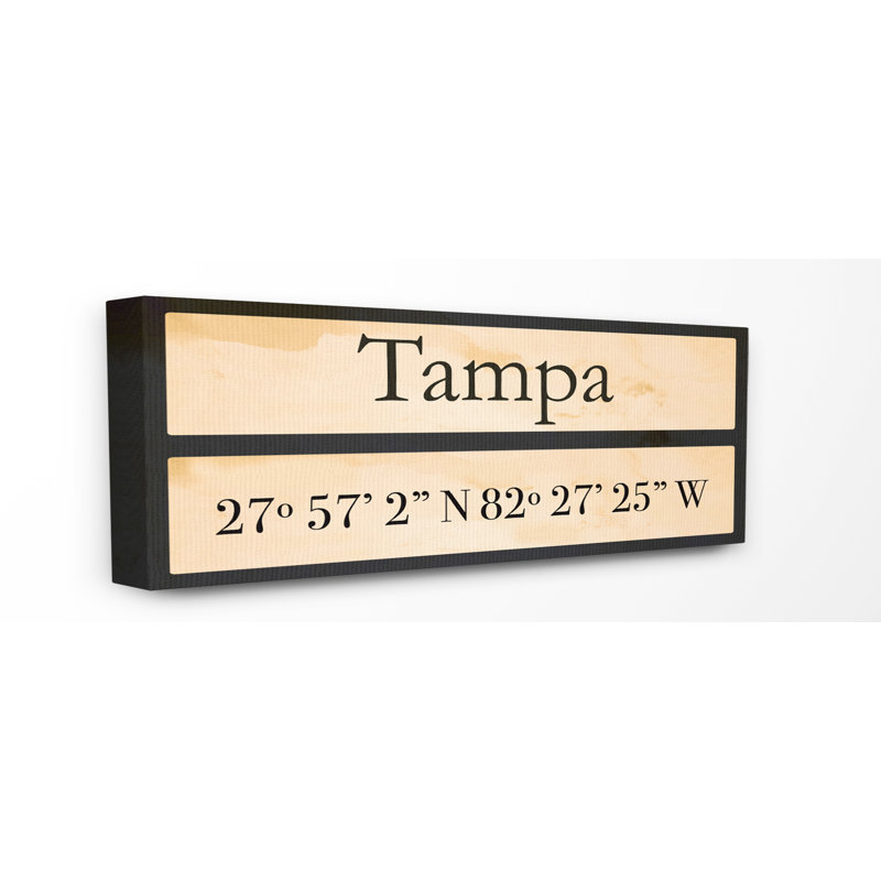 " Tampa " by Daphne Polselli, 10" H x 24" W, Wrapped Canvas