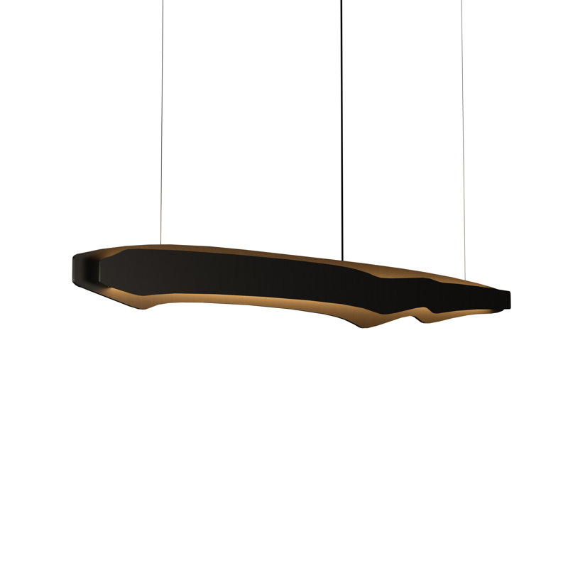 Luminaire suspendu Horizon Accord DEL, H 7,68 po x l 39,37 po x P 3,54 po, Gris anthracite