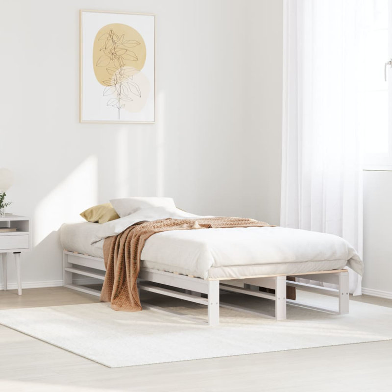 Conrada Solid Wood Bed, Single (3'), White
