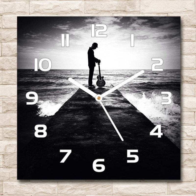 Incoronato Glass Wall Clock, White