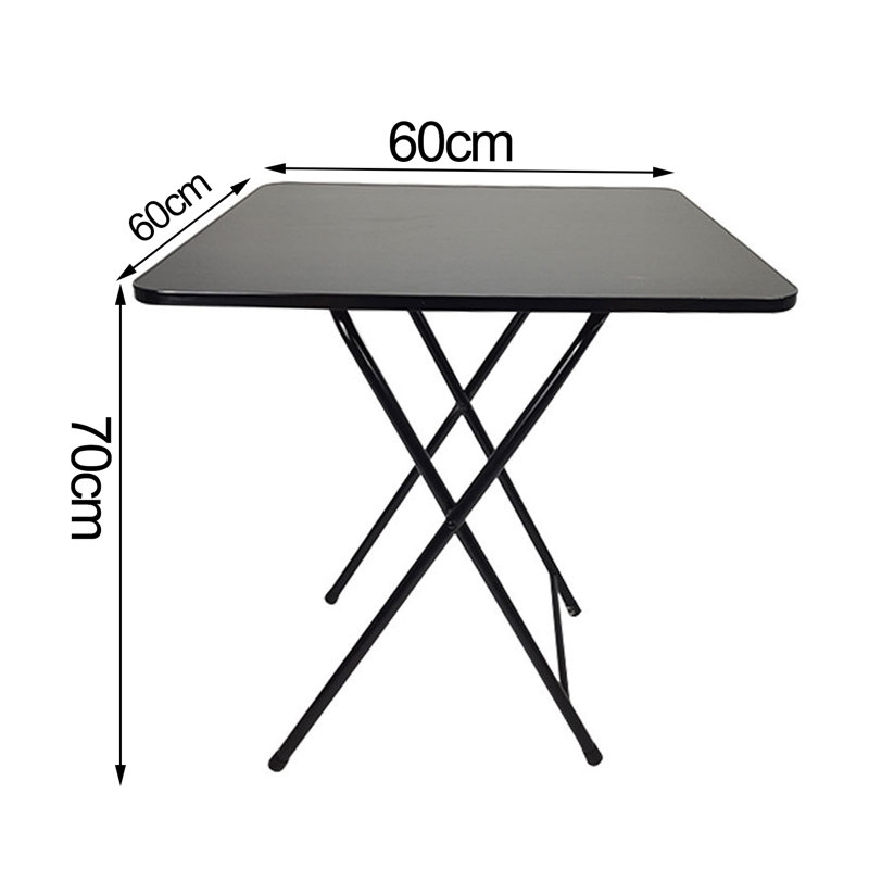Foldable Dinner Table Square Solid MDF 4 Persons Home office Study Computer Desk Home Improvement