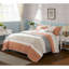 Ensemble de courtepointe en percale de coton 6 pièces avec coussins Coral Queen-125341139-125341138