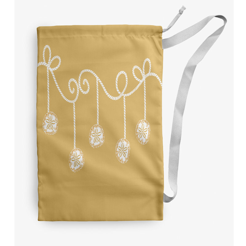 Fabric Laundry Bag with Handles, Small (29" H x 18" W), Yellow