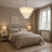 French Luxury Silver Shell Crystal Chandelier, 8-light E14 Base With Adjustable Rods