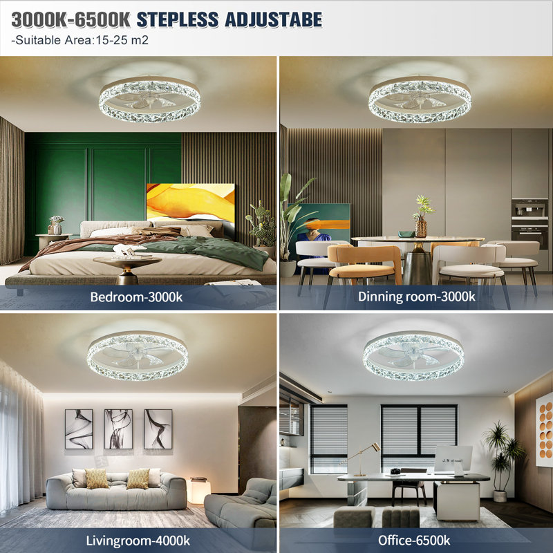 Lavail 20'' Ceiling Fan with LED Lights