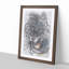 The Eyes of a Wolf in Abstract - Picture Frame Graphic Art Print-55737419-55737420