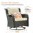 Klodjana Premium All-Weather Wicker 7 - Person Patio Conversation Set with Cushions-1223734461-1223734450